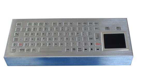 Quality 81 key compact  IP65 waterproof ruggedized keyboard  / industrial metal keyboard for sale