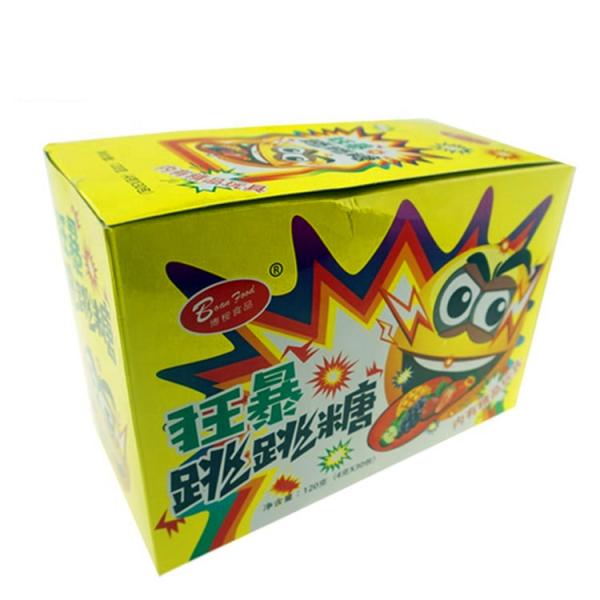 Quality Dancing Candy Assorted Fruit Flavor Halal Magic Rocks Candy With Sticker for sale