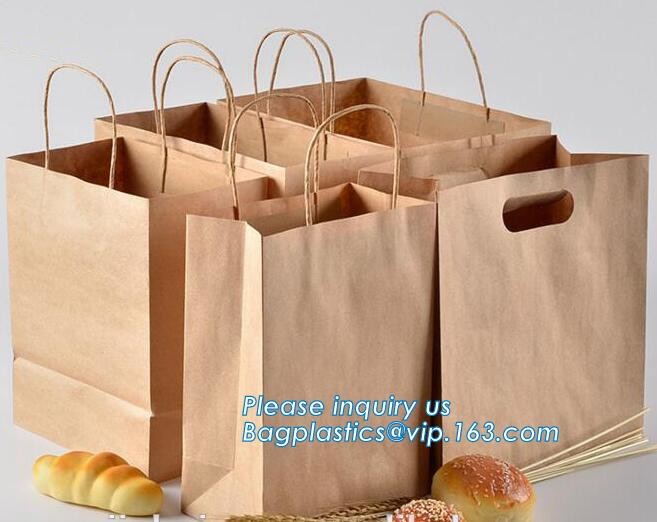 Custom Printing Recycled Brown Kraft Paper Bags,Custom Printed Factory Glassine Paper Bread Small Brown Bag, bagease