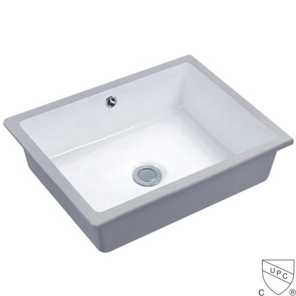 Quality Small Undermount Bathroom Sink Rectangle Seamless 545x380x180mm for sale