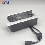 Office multi plug hidden table top socket with usb charger