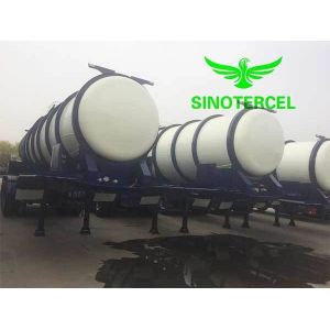Buy cheap Tri Axles Chemical Tanker Trailer 55000L Acid Transport Trailers product