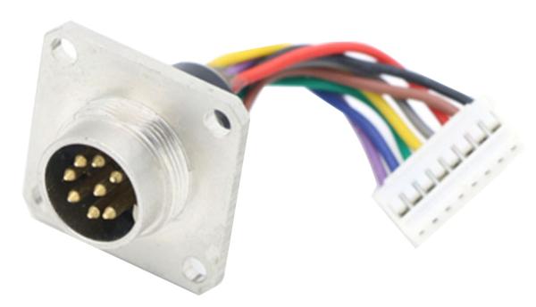 Quality Flange DIN 8Pin AISG Connector Cable Panel Mounted M16 Cable Assembly With JST Connector for sale