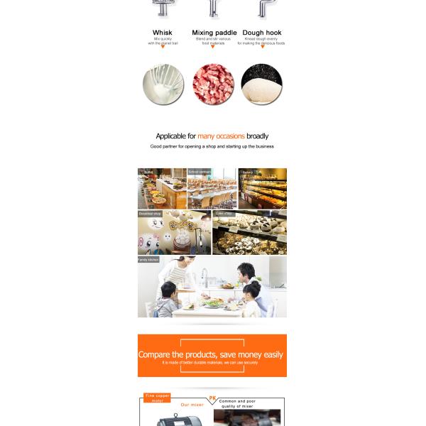 Electric 65kg Stainless Steel Spiral Parts Cake Dough Mixer Machine for Your Benefit