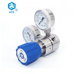 China Oxygen Cylinder High Pressure Regulator 316L Plunger Valve Core Gas Laser Application on sale