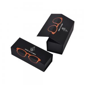 Buy cheap Foldable Paperboard Eyewear Gift Box Packaging Sunglasses Black Rectangle product