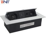 available customized as required hidden oval corner desk pop up socket