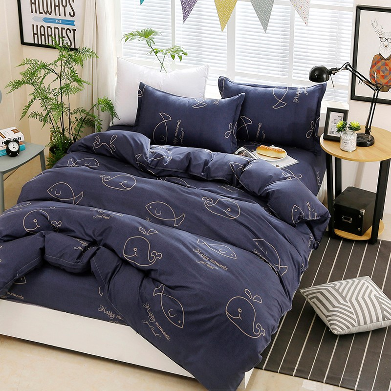 3d Game Handle Printed Home Bed Sheet Comforter Set Bedding 3 Pcs in Solid Pattern Type