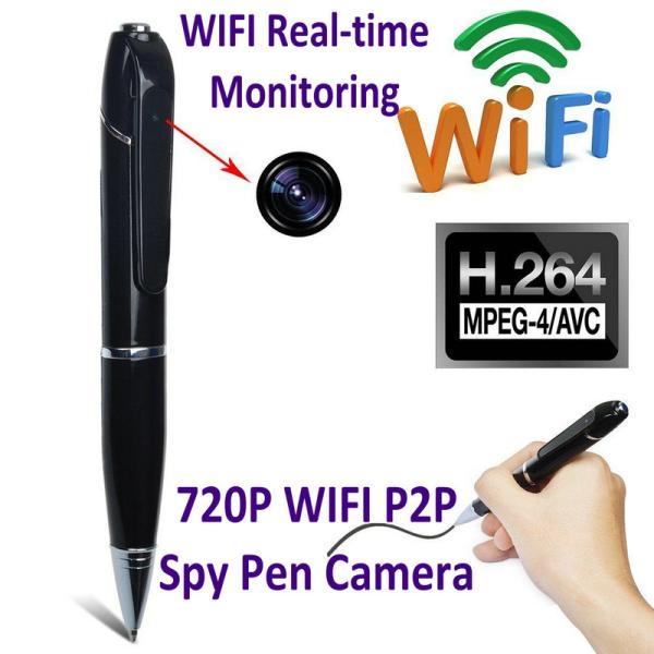 Quality 720P HD WIFI P2P Pen Spy Hidden Camera Covert Video Streaming Recorder Home Security Nanny Camera Remote Baby Monitor for sale