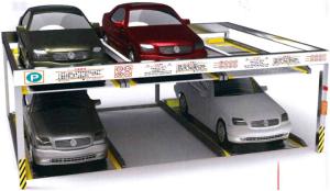 China Hydraulic Semi Automated Parking System Chain Drive 2 Level on sale