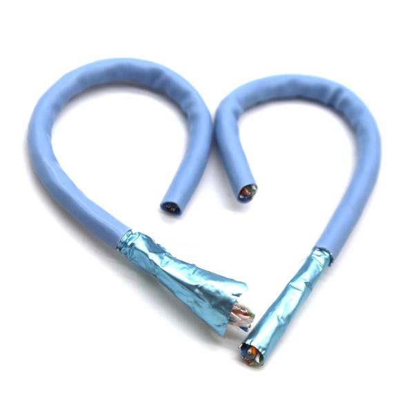 Quality 0.58mm FTP CAT6A network cable OFC conductor HDPE  Flexible Network Cable for sale