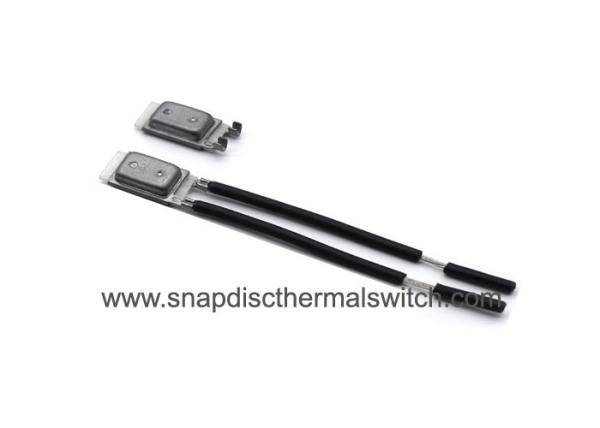Quality Automatic Reset Thermal Bimetal Switch Small Size Temperature Cutoff 17AM-K+PTC for sale