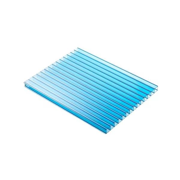 Quality 8mm 10mm Twinwall Multiwall Polycarbonate Roofing Sheet Transparente Circular Edge for sale