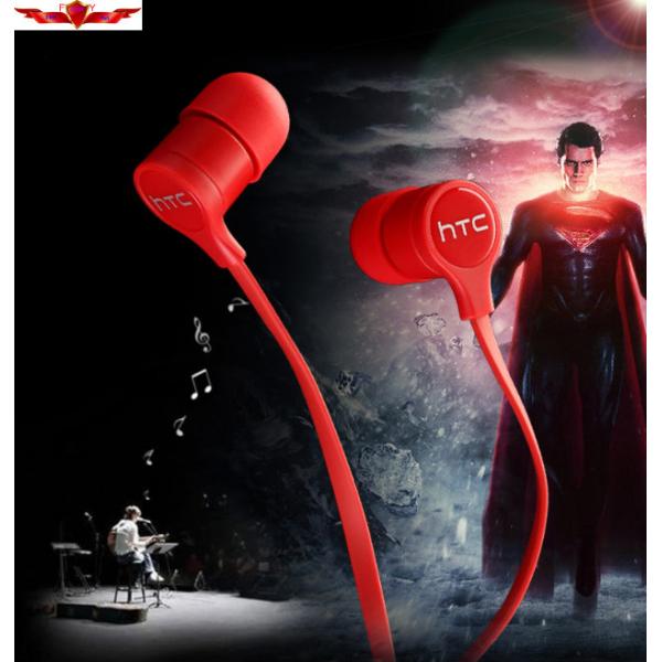 100% Orginal HTC ONE Earphone 3.5MM Connector Jack Built In MIC Super Bass Multi Color