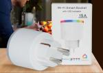 Round Shape Wifi Smart Plug Outlet EU Mini Wifi Socket With Energy Monitoring