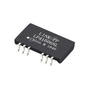 China LP41606NL Single Port 10/100 BASE-T SMT Low Profile Ethernet Magnetics Transformer Modules 12 Pin on sale