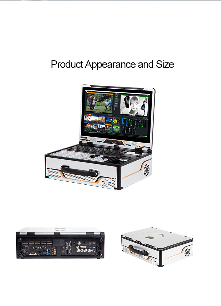 12 Channel Built-in Switcher M100 All-in-one Machine for Live Streaming Video Editing