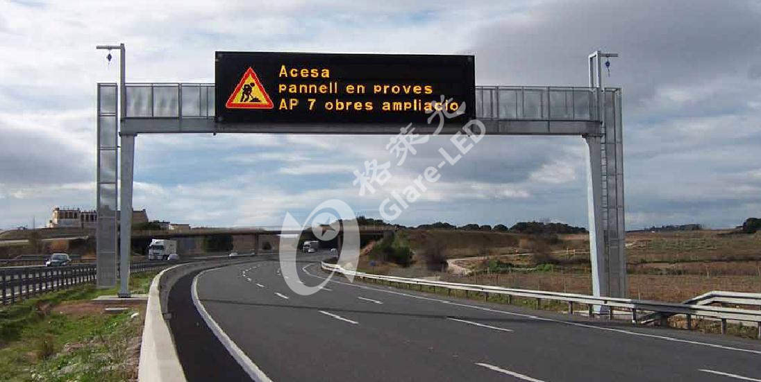 En12966 Highway Gantry Suspended Vms Road Fixed Variable Information Led Traffic Display