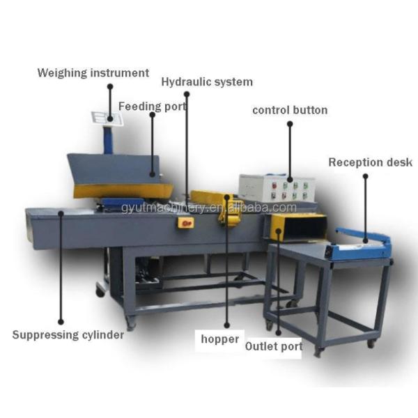 Horizontal Hydraulic Multi-function Carton Recycling Baler Machine with 710 KG Capacity