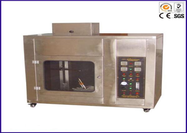 Plastic Horizontal Flammability Tester Burning Rate Test Apparatus With Angle