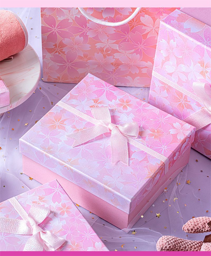 Rigid Lid and Base Gift Box Custom Logo Printed Paper Packaging Jewelry Jewellery Square Ring Necklace Gift Box with Foam Insert