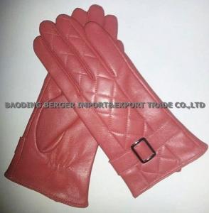 China Geniune sheepskin/goatskin ladies' leather gloves on sale