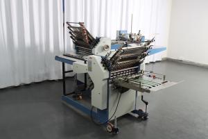 Cross Fold Auto Paper Folding Machine 360mm Width 8 Buckle Plate With Second Station