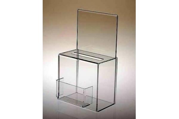 Manufacturing customized acrylic donation money box