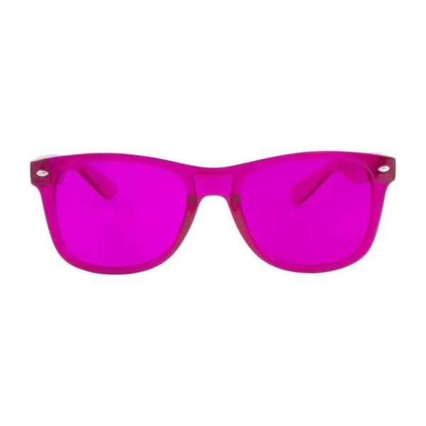Quality Against UVA Color Chakra Sunglasses Mood Boosting PC Frame Sunglasses for sale