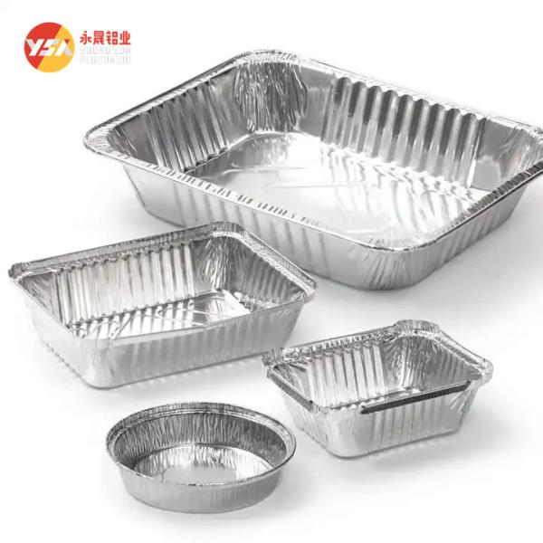 Quality Custom Disposable Aluminum Foil Container And Lids Printing 450ml for sale
