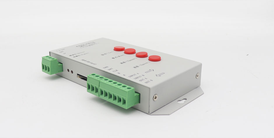 2048 Pixels LED Pixel Controller , Programmable LED Strip Controller T1000s