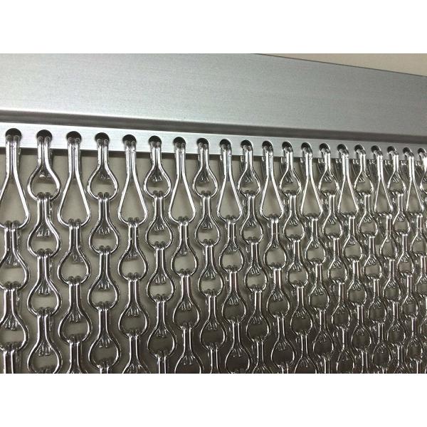 1m-3m Chain Link Wire Mesh Curtains With Plain / Twill / Dutch Weave