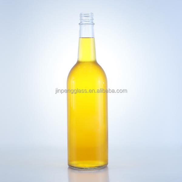 Extra Flint Luxury Design 1L Glass Bottle Perfect for Vodka Collar Material Glass