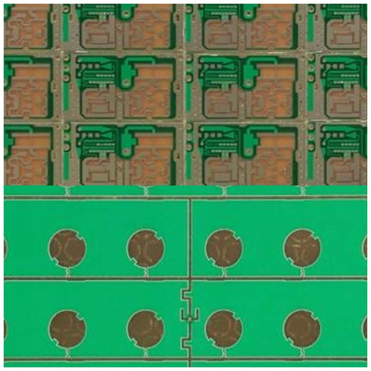 Rohs Multilayer High Frequency PCB 4 Layer Green Solder Mask Immersion Gold