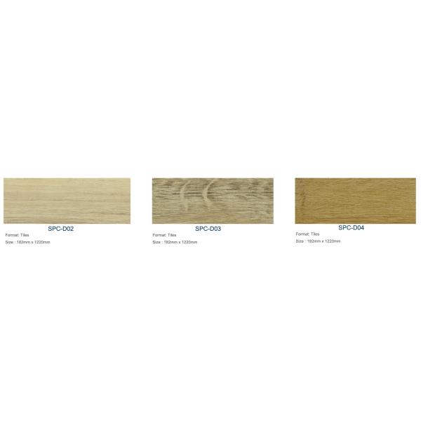 Distressed SPC Click Vinyl Flooring PVC SPC Waterproof Flooring 2m 2.5m Width