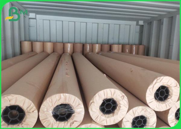 Quality 36 " High Whiteness Smooth Plotter Paper Roll For Garment CAD Plotter for sale