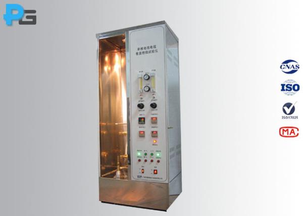 Quality IEC60332-1 Single Wire Flammability Test Apparatus 45 Degree Burner Angle for sale