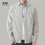 LCBZ Custom Color Oversized Mens Shirt Jacket in Heavy Cotton for Casual Autumn