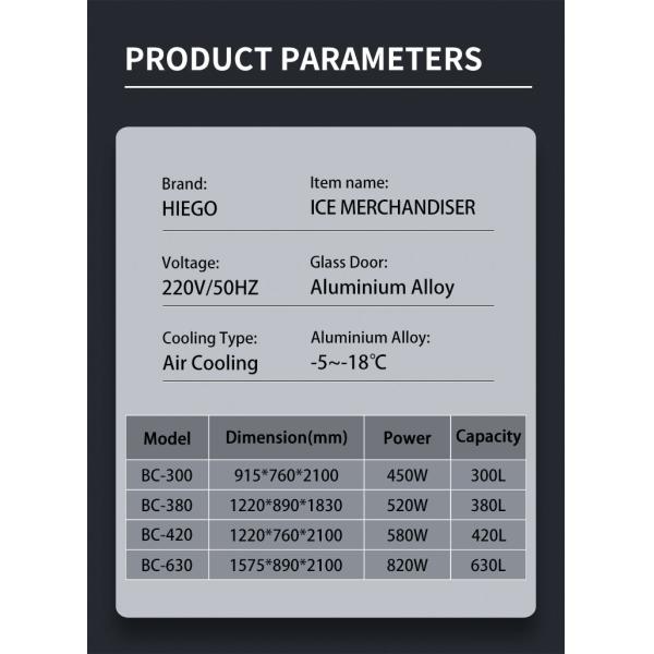 Bagged Ice Storage Bin 1699L Ice Merchandiser Freezer With Slanted Front