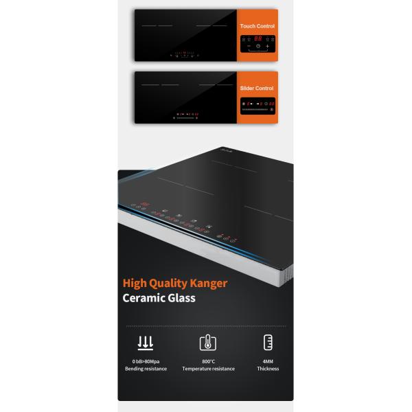Smoke proof 4 Hob High Power Induction Cooktop With Touch Control