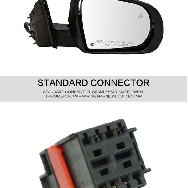 Plastic Metal Car Exterior Mirror Car Wing Mirror electrically heated