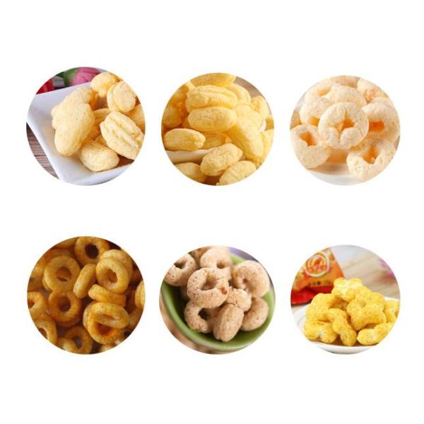 Rice Snacks Making Machine , Corn Puff Extruder Machine CE ISO Certification