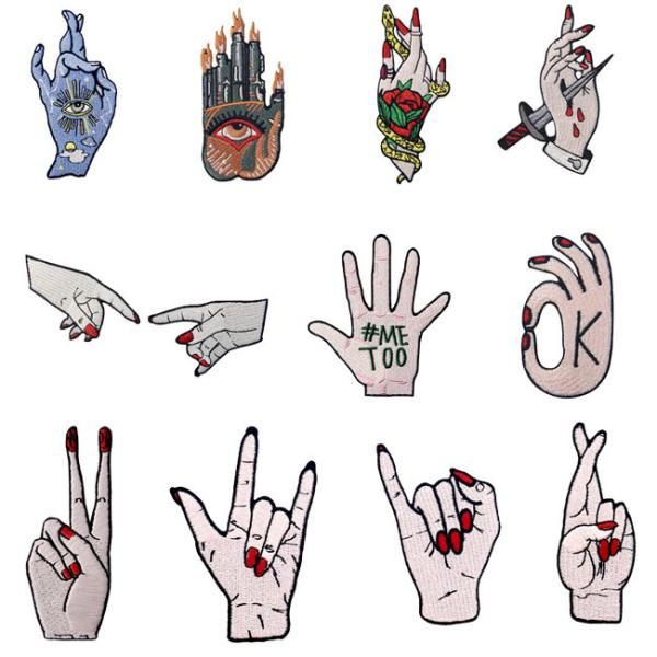 Heart Shaped 30mm Custom Embroider Patch Decorative Patches For Jeans