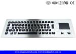 Illuminated industrial pc keyboard with integrated Touchpad , ruggedized