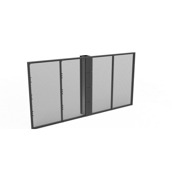 Full Color Glass Window LED Display , 3840HZ P7.81 Clear Led Screen