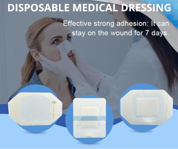 Quality Transparent Film Dressing, Large Waterproof Adhesive Patch | Window Frame Wound Cover for Post Surgical Shower for sale
