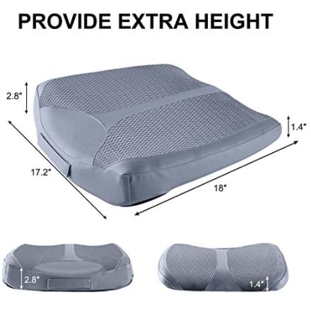 Quality Pure Airfiber Foam Car Seat Support Cushion With Breathable 3D Mesh for sale