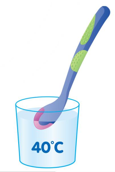 Quality Temperature Sensitive TPE Soft Tip Baby Feeding Spoon for sale