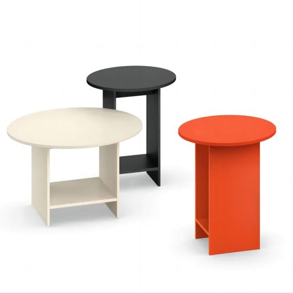 Quality Durable Black Plywood Side Tables For High End Hotel Lounge for sale