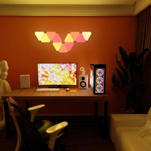 Buy cheap Adjustable RGBIC Smart Triangle Led Light with Wifi Bluetooth Control product
